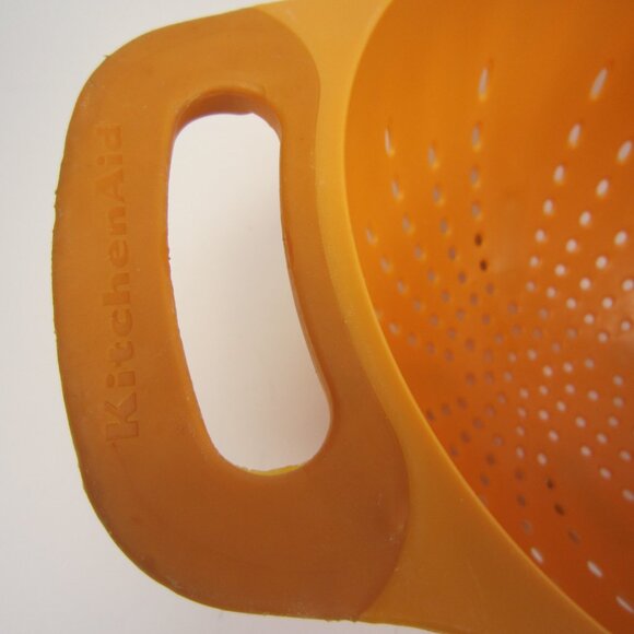 Vintage KitchenAid Strainer Colander Orange - Lot of 2 Strainers - Used - Picture 3 of 14